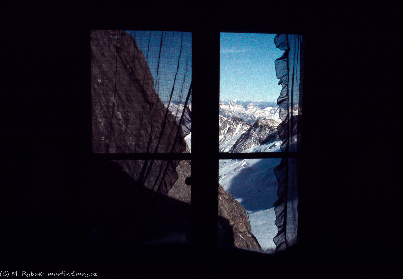 Výhledy z Oberaarjoch hütte