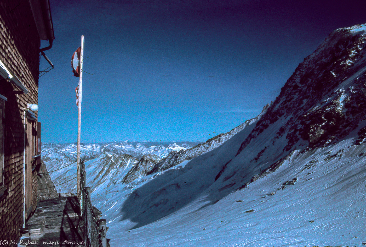 Výhledy z Oberaarjoch hütte