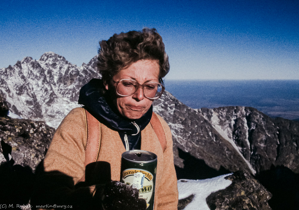 V. Tatry září 1987. Výstup na Zápodný Gerlach