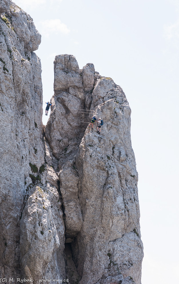 Ferrata s atrakcemi - Lindě se moc líbila